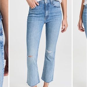 Mother Denim -the hustler ankle fray -crashing hard size 28. Brand new with tags